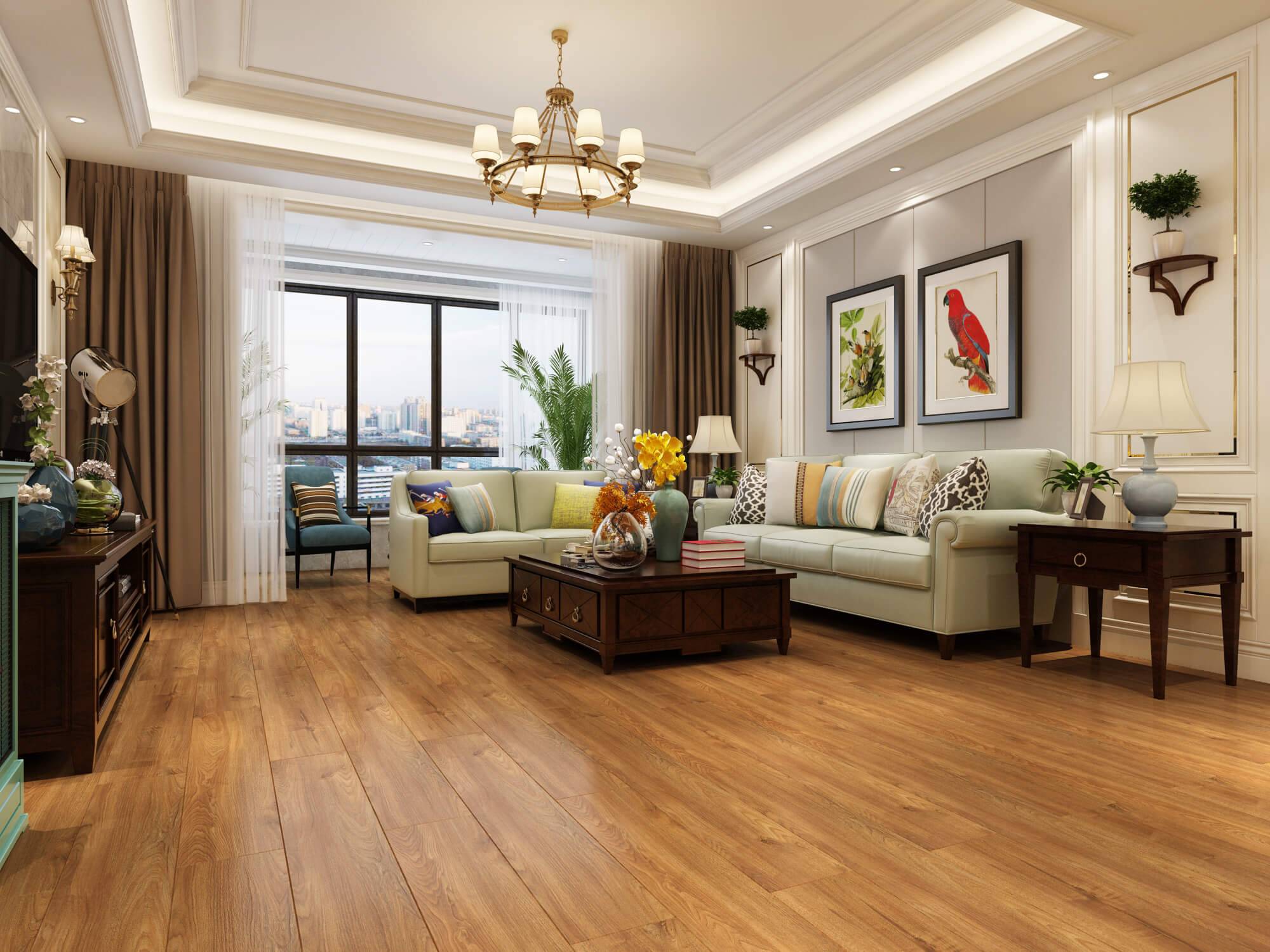 德尔强化复合地板zdq101——京东居家