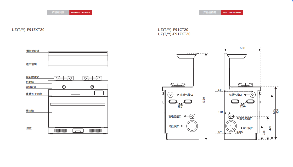 618专场补贴产品78  亿田f91zkt20蒸烤一体机集成灶66升