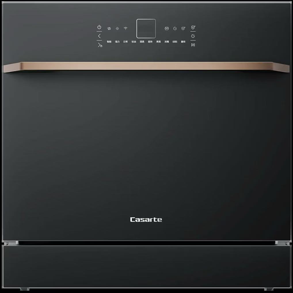 卡萨帝厨电】Casarte14套大容量1级水效 智能开门速干； 102件餐具海量收纳； 168h长效存储； 80℃双微蒸汽洗； 5种菌99.999%高效消杀