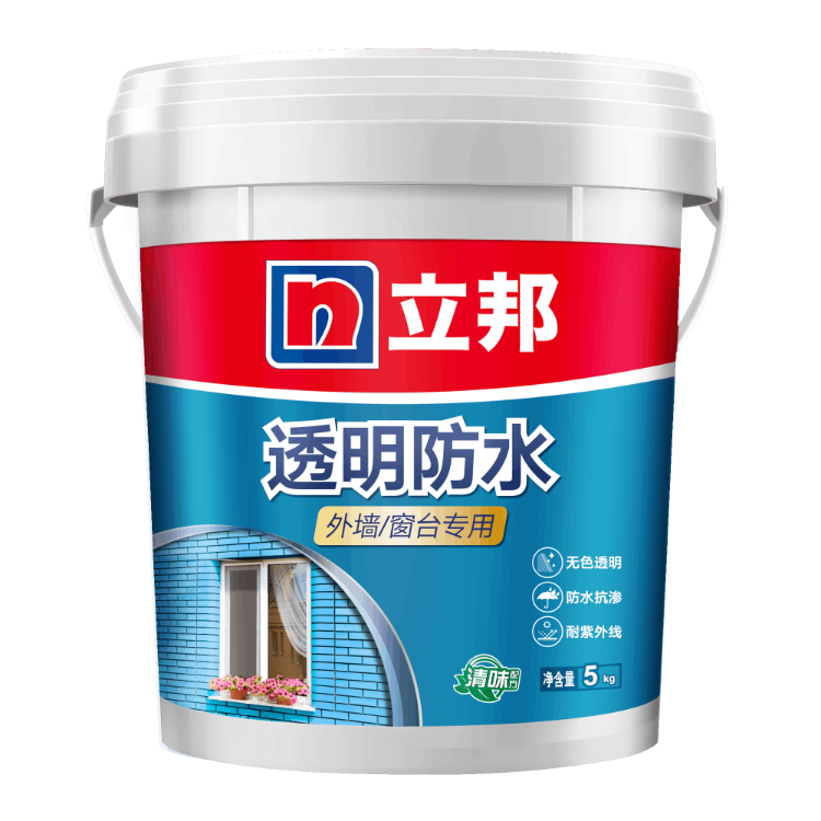 立邦透明防水外墙/窗台专用1kg/桶 5kg/桶